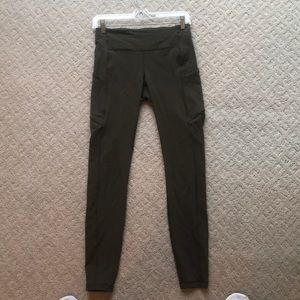 Lulu lemon Fast and Free Mid-Rise 28” Dark Olive